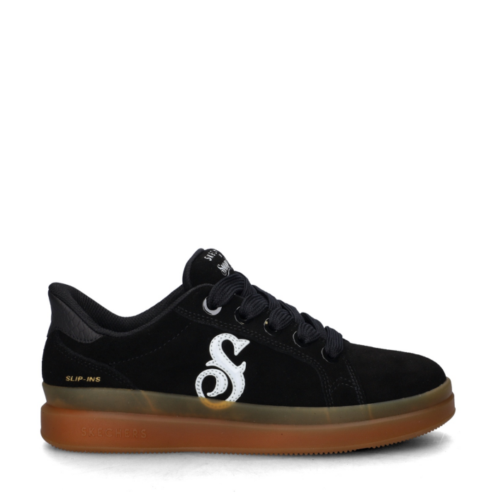 Skechers Hands Free Slip-Ins Courtside lage sneakers – Zwart
