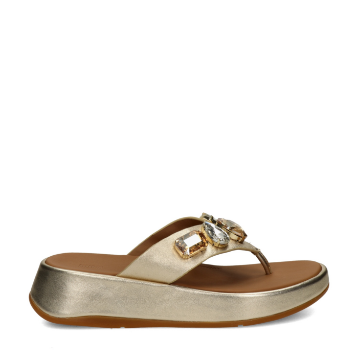 FitFlop F-Mode Ultra-Jewel slippers – Goud