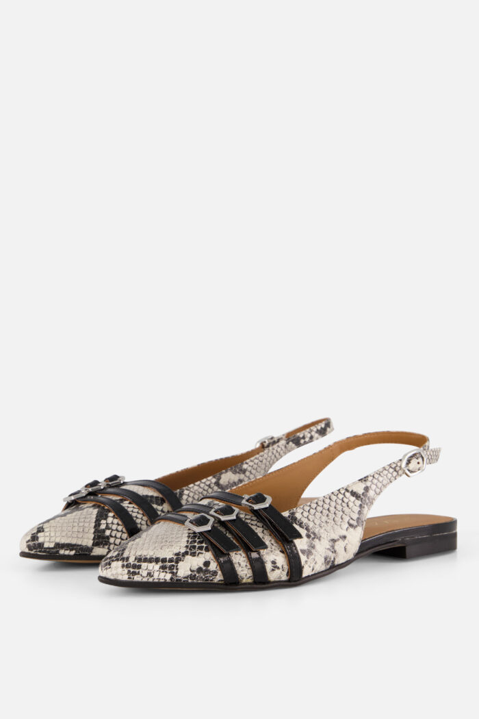 Linea Zeta Linea Zeta Slingbacks bruin Leer