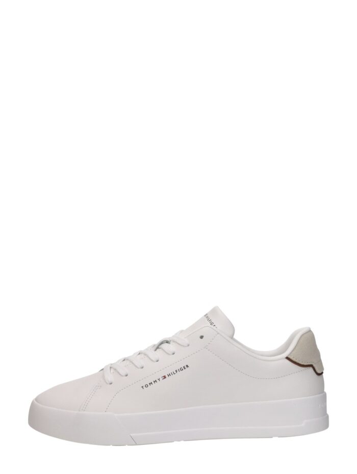 Tommy Hilfiger Th Court Lth Detail Ess – Gebroken wit