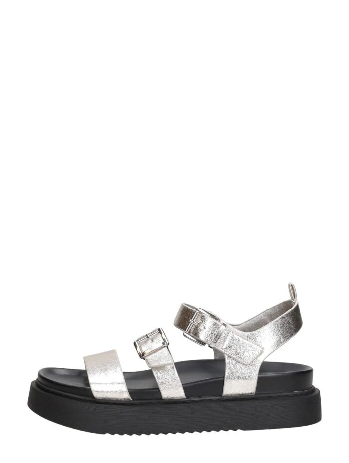 tamaris Sandalen Plat Zilver – Zilverkleur