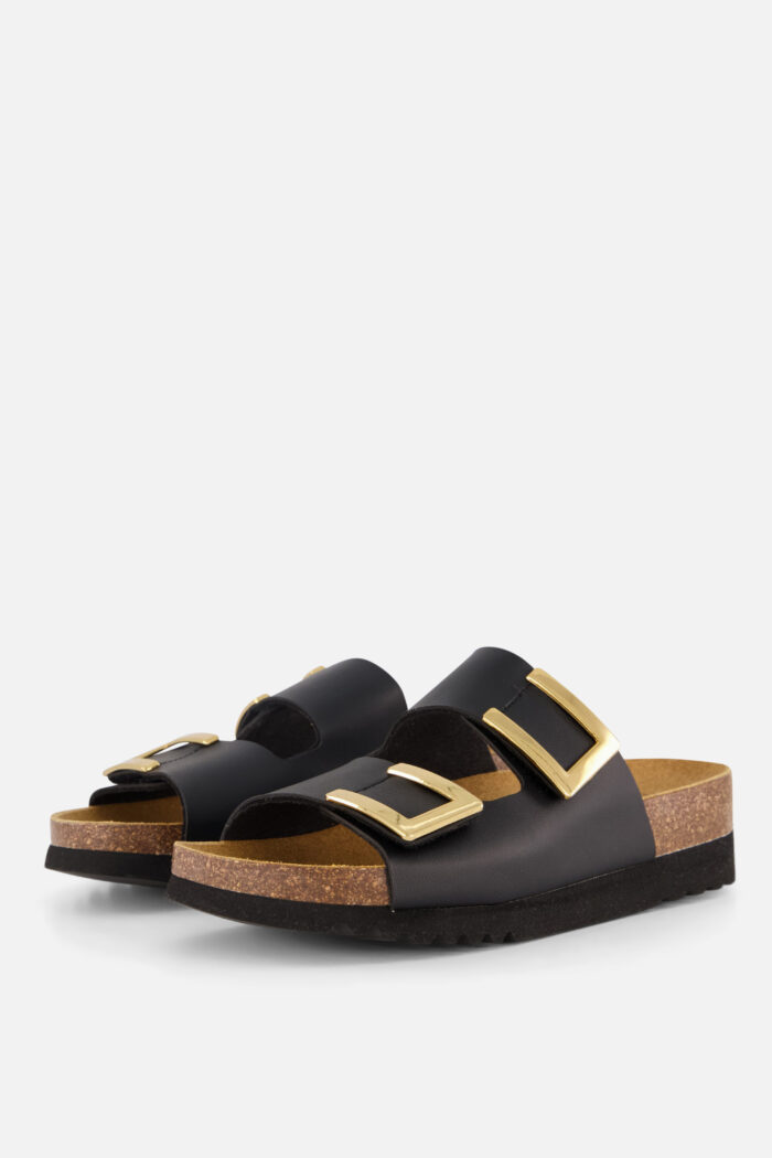 Scholl Monterey Slippers zwart Synthetisch