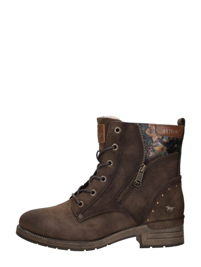 Mustang Veterschoenen Hoog – Donkerbruin