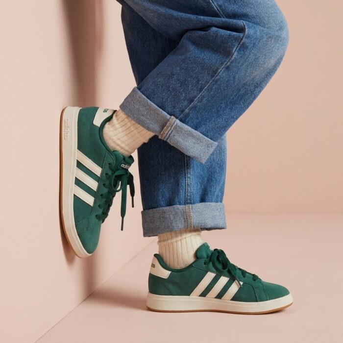 Adidas Grand Court 00’s Sneakers groen Suede