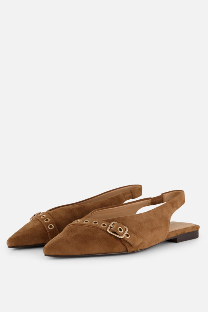 Linea Zeta Linea Zeta Slingbacks bruin Suede