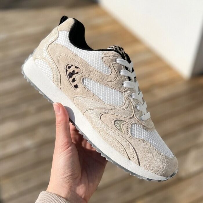 Cellini Leopard Sneakers wit Suéde
