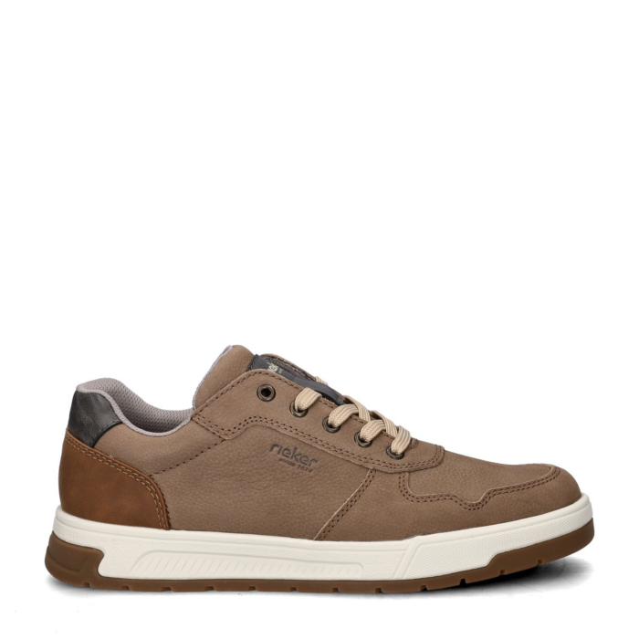 Rieker Sneakers bruin H-leest Leer – Taupe
