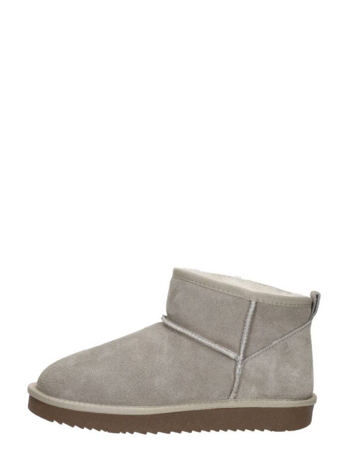Sub55 Enkellaarsjes Plat – Beige