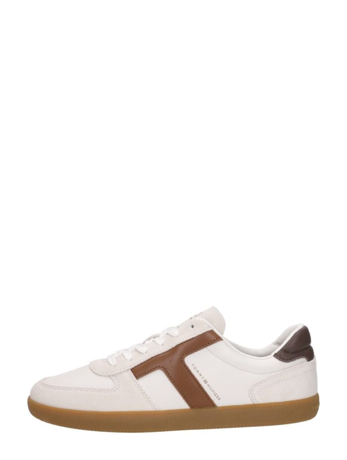 Tommy Hilfiger Th Tribeca Sneaker Mix – Gebroken wit