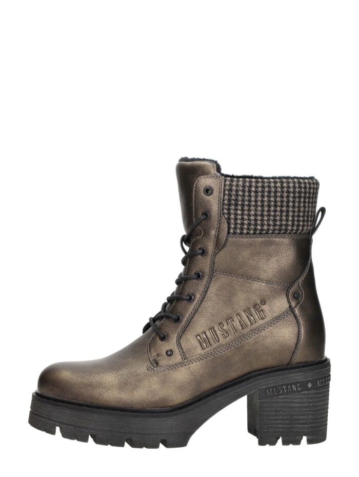 mustang Veterschoenen Hak – Goudkleur