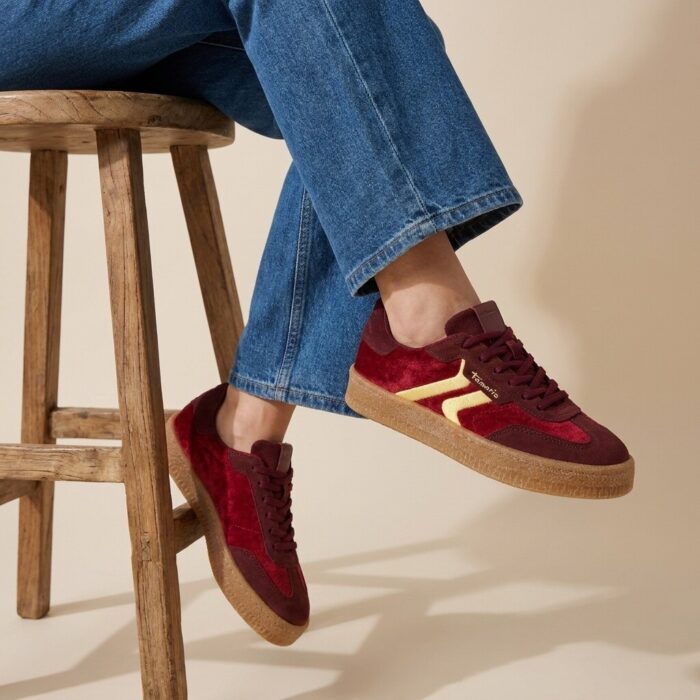 Tamaris Sneakers rood Suede