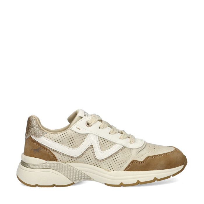 mustang lage sneakers – Beige