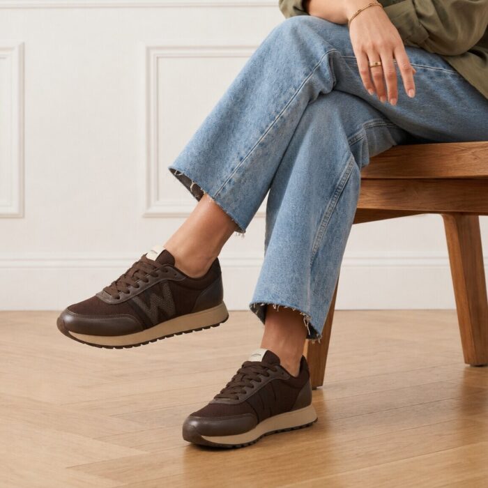 Woden Sonja Sneakers bruin