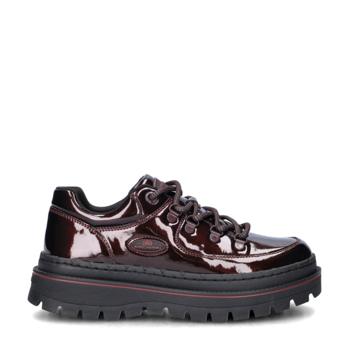 Skechers Jammers Cool Block platform sneakers – Rood