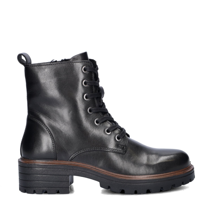 Nelson veterboots – Zwart