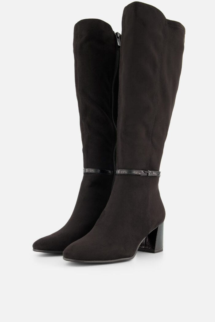 tamaris Hoge laarzen zwart Imitatiesuede