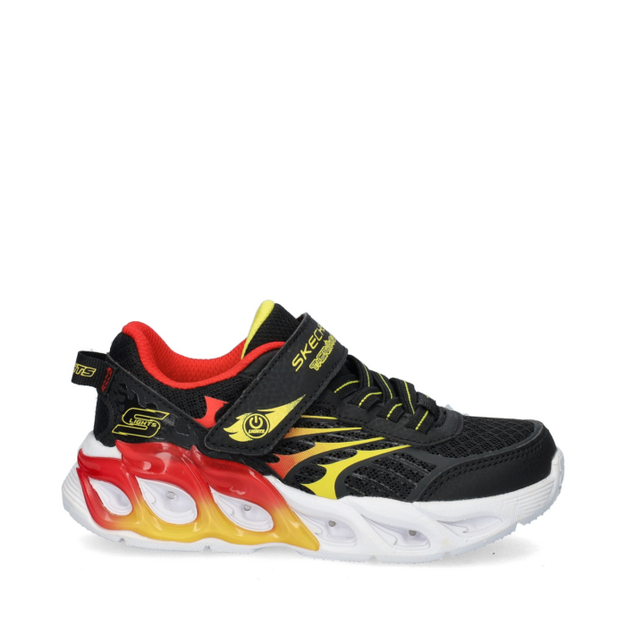 Skechers S-Lights Thermo- Flash 2.0 klittenbandschoenen – Zwart