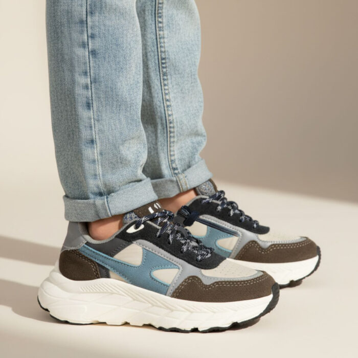 Muyters Sneakers blauw Leer