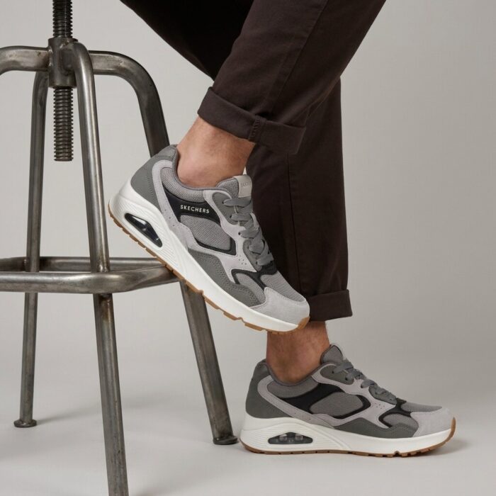 Skechers Uno Sneakers grijs Suede