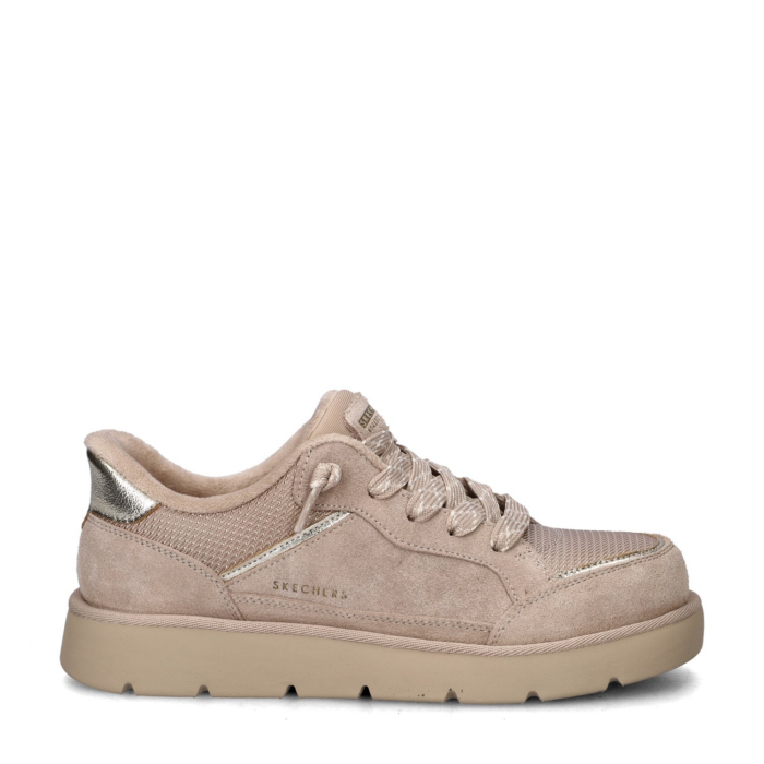 Skechers Hands Free Slip-Ins Keepsakes Cozy Street Hiker EZ lage sneakers – Beige
