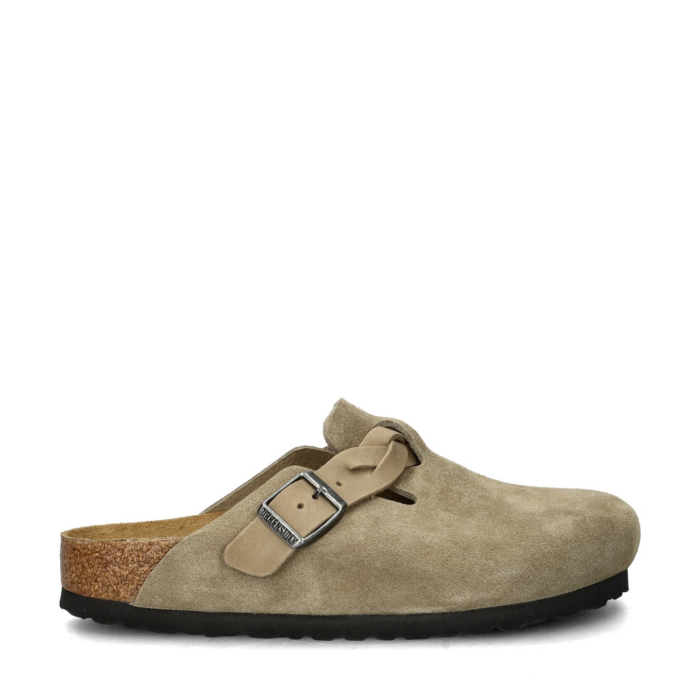 Birkenstock Boston Braided instapschoenen – Bruin