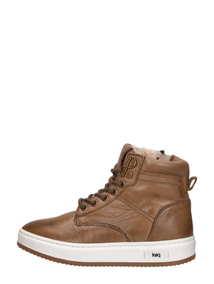 Keq Veterschoenen Hoog – Cognac