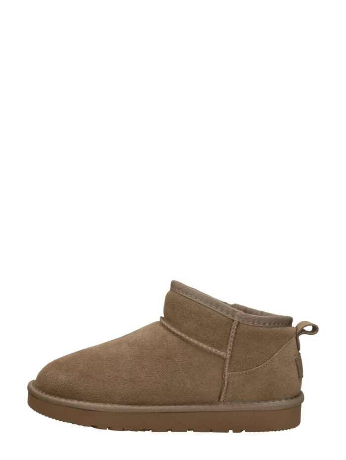 Sub55 Enkellaarsjes Plat – Taupe