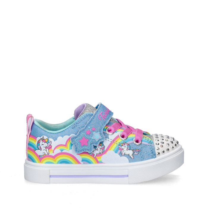 Skechers Twinkel Toes klittenbandschoenen – Blauw