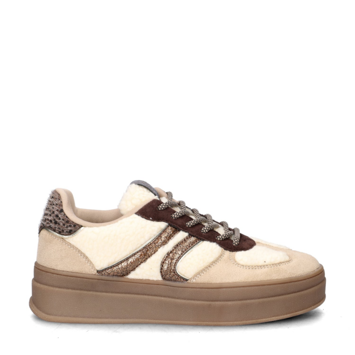 Nelson lage sneakers – Beige