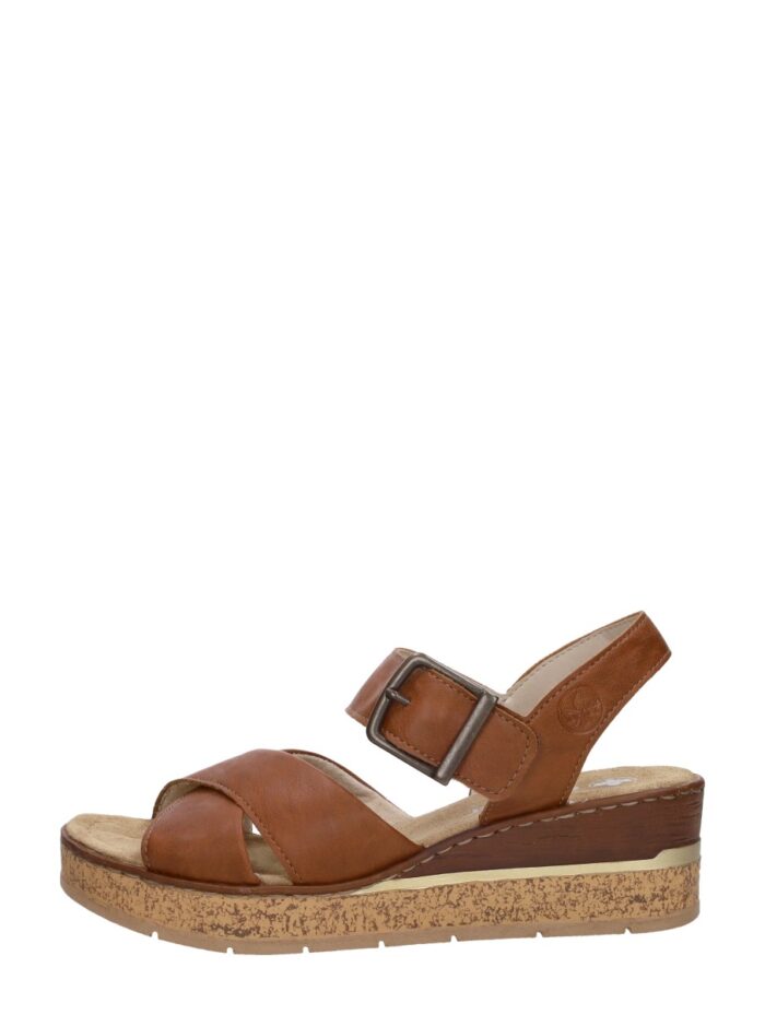 Rieker Sandalen Hak – Cognac