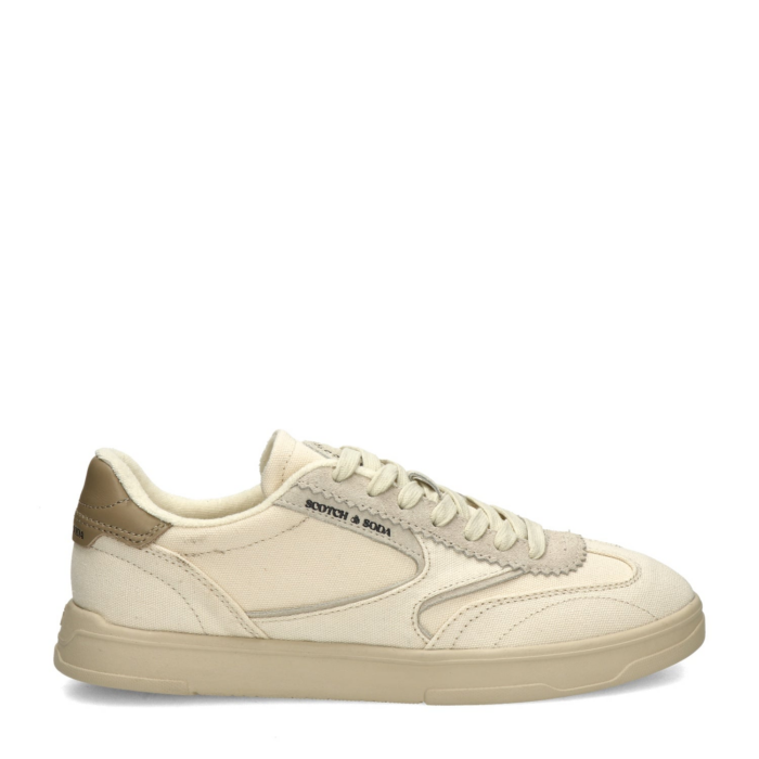 Scotch & Soda Slim lage sneakers – Wit