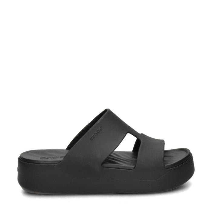 Crocs Getaway Platform H-strap slippers – Zwart